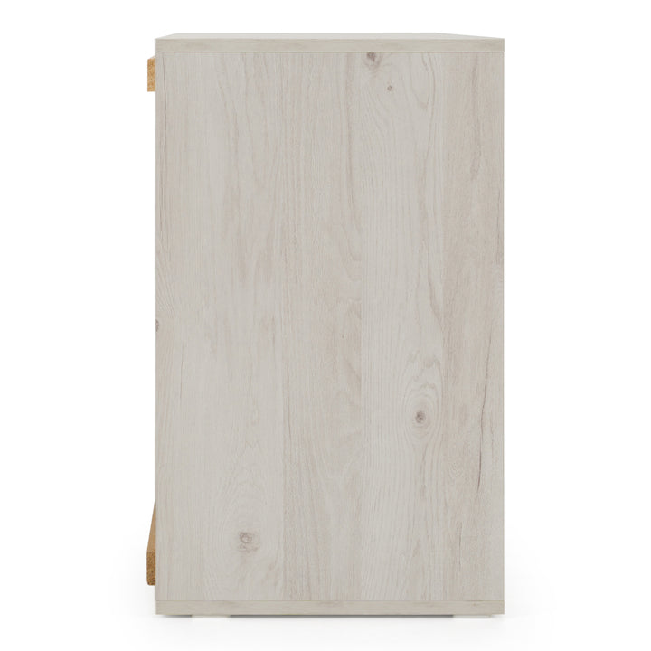 Asus - Italian Modern White Washed Oak Dresser