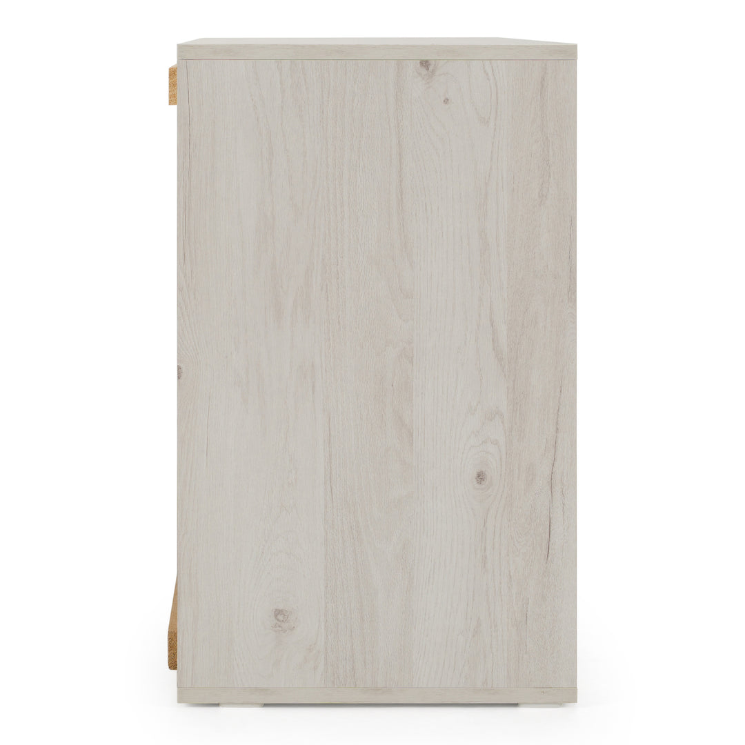 Asus - Italian Modern White Washed Oak Dresser