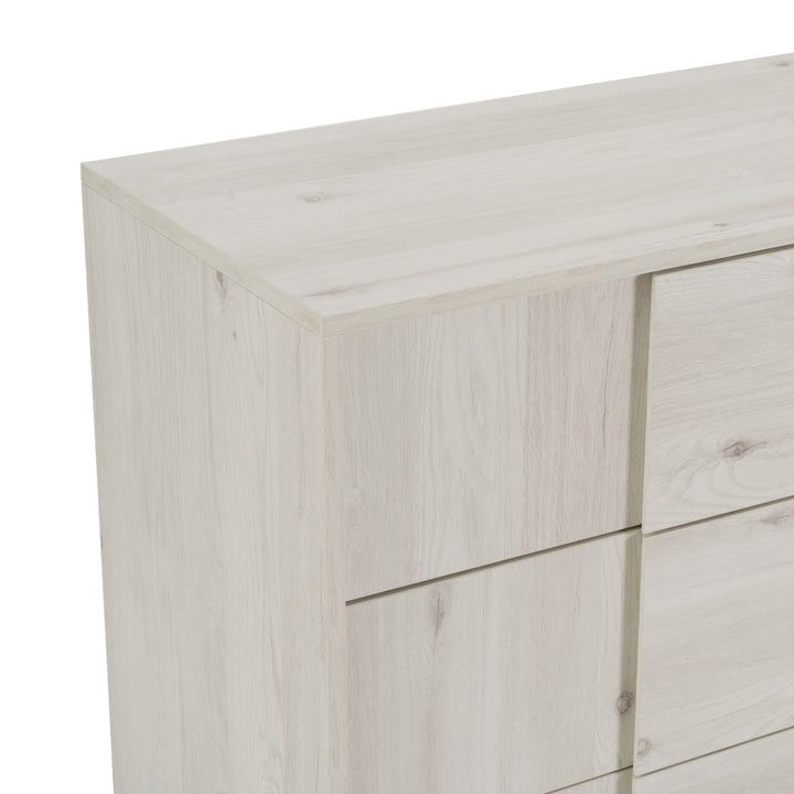 Asus - Italian Modern White Washed Oak Dresser