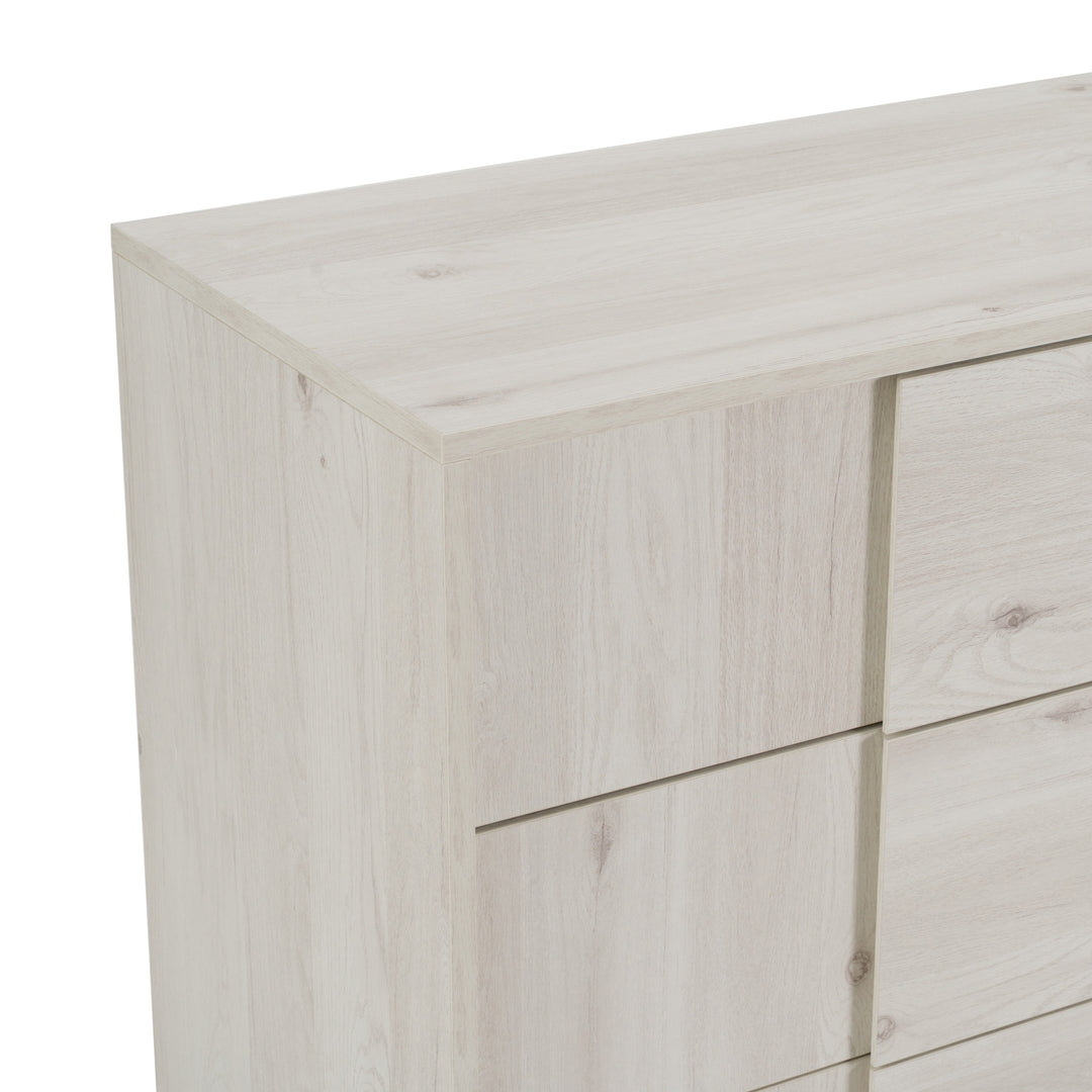Asus - Italian Modern White Washed Oak Dresser