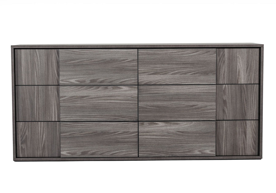 Asus - Italian Modern Elm Grey Dresser