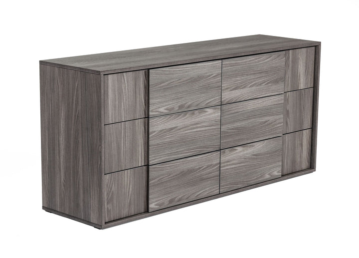 Asus - Italian Modern Elm Grey Dresser