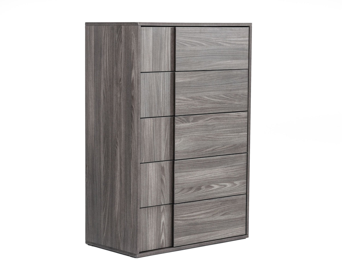 Asus - Italian Modern Elm Grey Chest - View 2