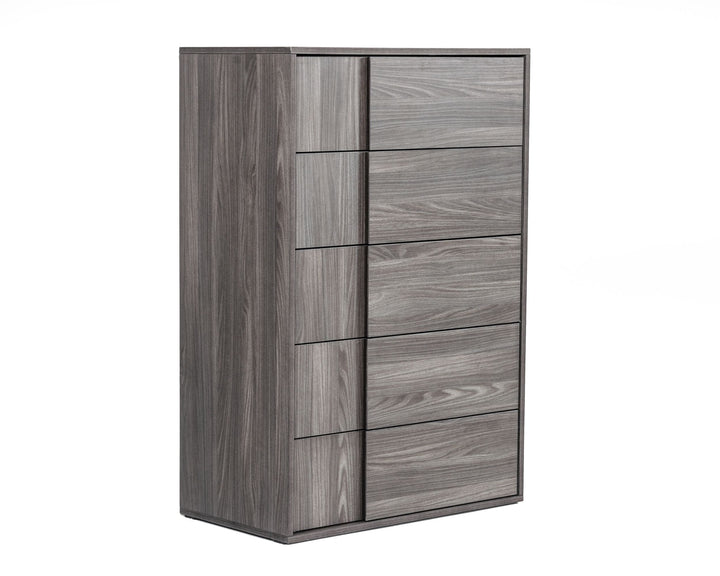 Asus - Italian Modern Elm Grey Chest - View 2