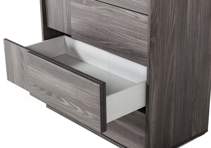 Asus - Italian Modern Elm Grey Chest