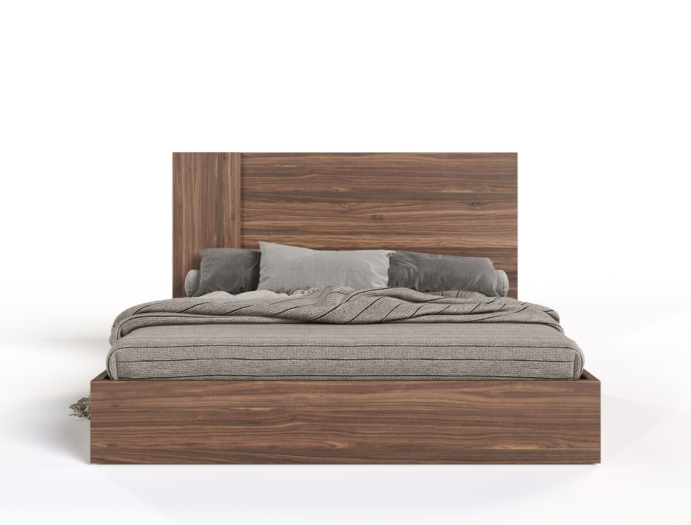 Asus - Italian Modern Walnut 4-Piece Bedroom Set - View 3