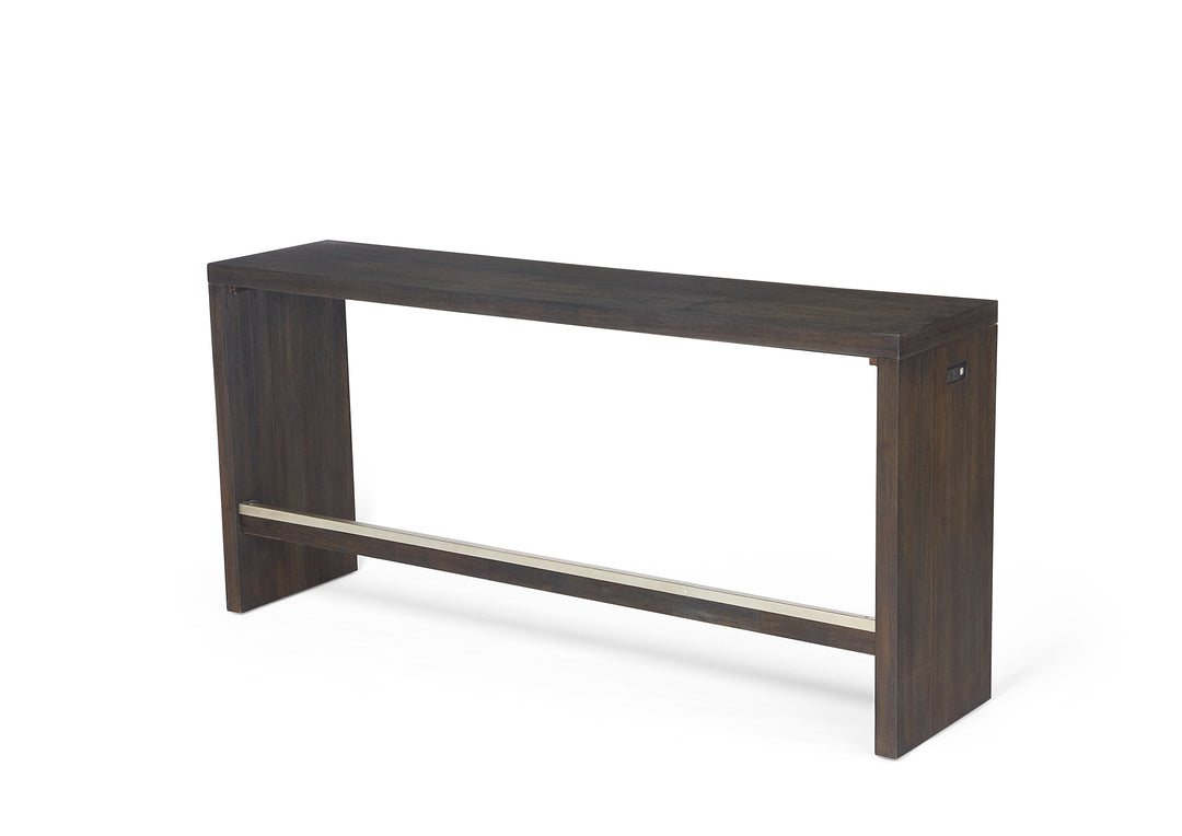 Modus Furniture Azu567 Oxford Gathering Table With Usb Power In Basalt Grey