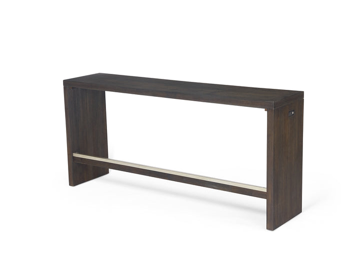 Modus Furniture Azu567 Oxford Gathering Table With Usb Power In Basalt Grey