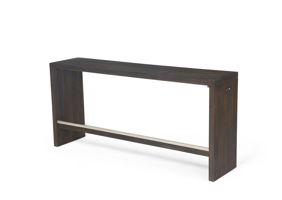 Modus Furniture Azu567 Oxford Gathering Table With Usb Power In Basalt Grey