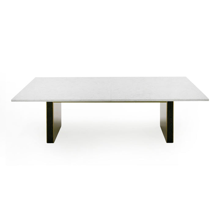 Auer - White Marble &amp; Gold Dining Table