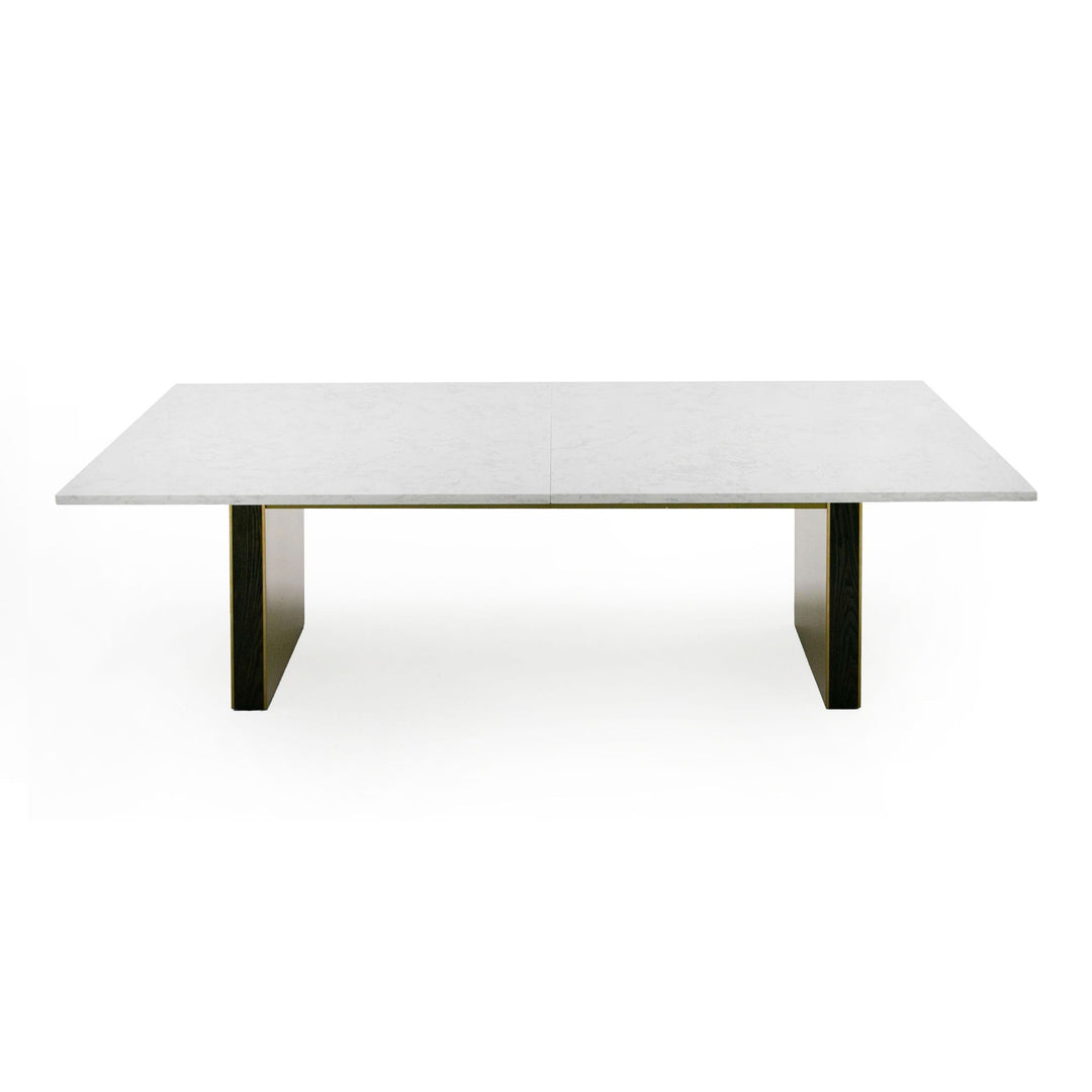 Auer - White Marble & Gold Dining Table
