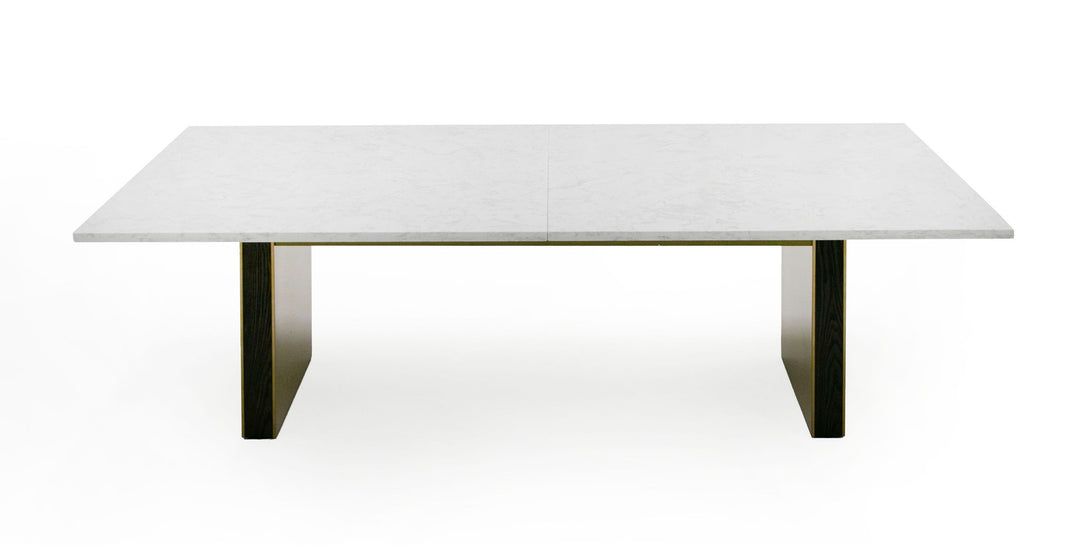 Auer  White Marble & Gold Dining Table