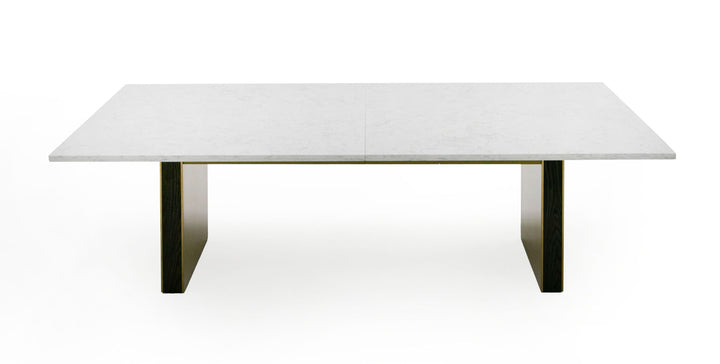 Auer  White Marble & Gold Dining Table