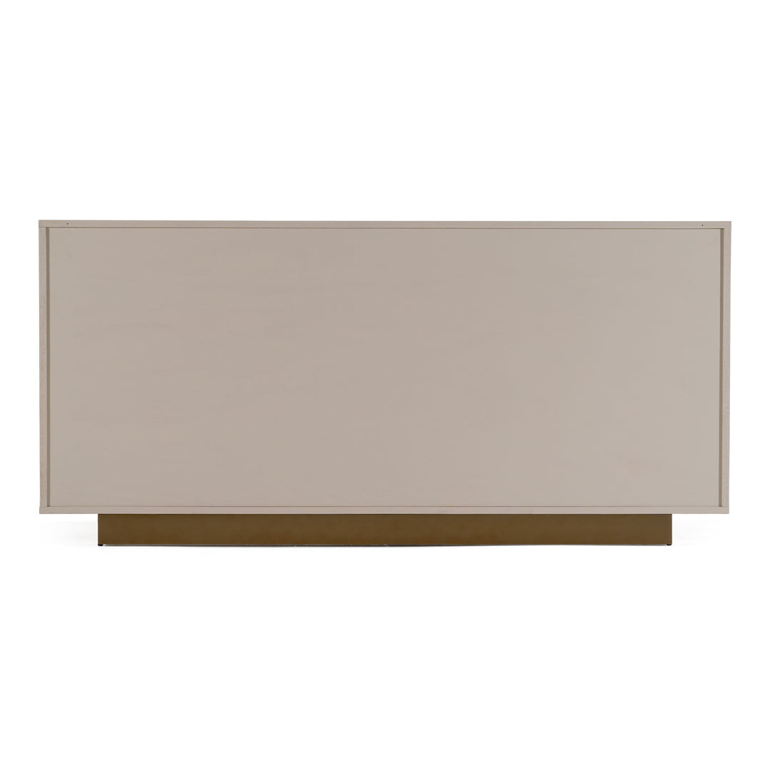 Auer  Mid-Century Modern Cream Ash + Gold Buffet