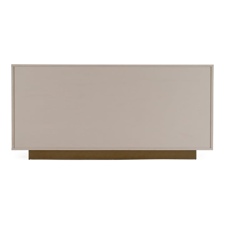 Auer  Mid-Century Modern Cream Ash + Gold Buffet