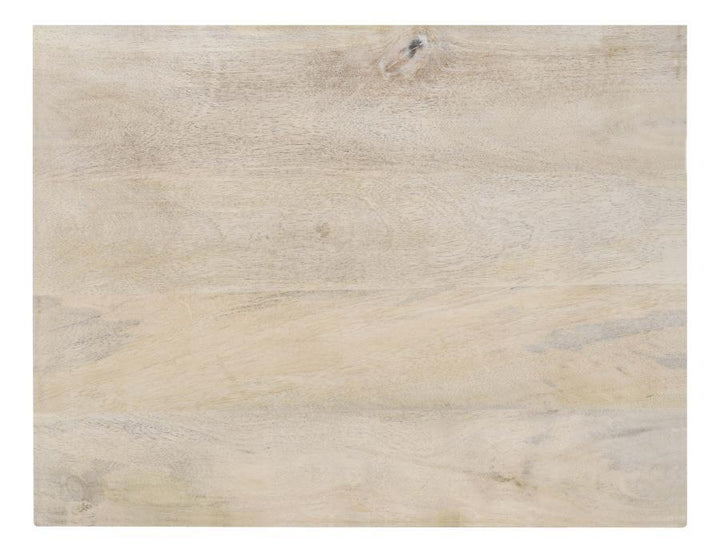 August - 1 - Drawer Trellis Pattern Storage Cabinet - White Washed Accent Cabinet modern furniture Contempo Furniture