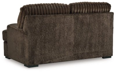 Aylesworth Loveseat - Dark Brown Stationary Loveseat modern furniture Contempo Furniture