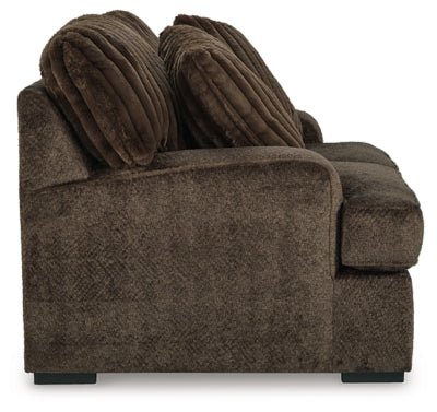 Aylesworth Loveseat - Dark Brown Stationary Loveseat modern furniture Contempo Furniture