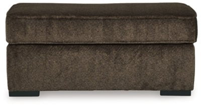 Aylesworth Ottoman - Dark Brown Upholstered Ottoman modern furniture Contempo Furniture
