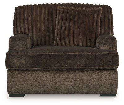 Aylesworth Oversized Chair - Dark Brown Arm Chair modern furniture Contempo Furniture