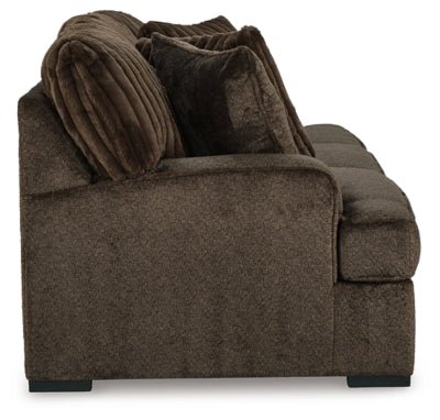 Aylesworth Sofa - Dark Brown Stationary Sofa modern furniture Contempo Furniture