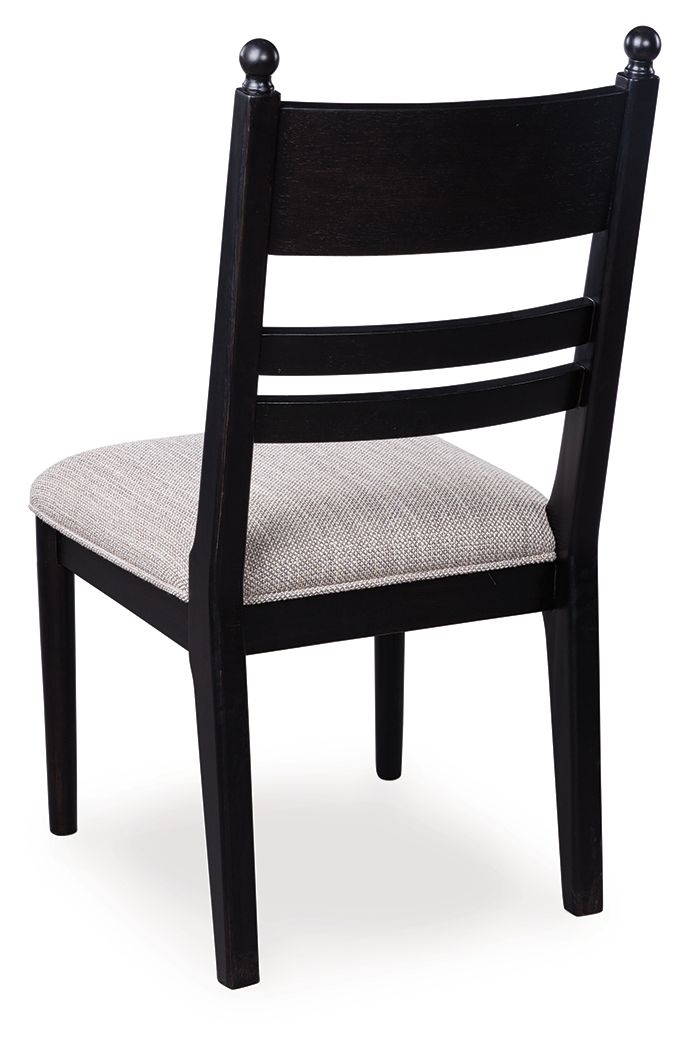 Greddinton - Dining Upholstered Side Chair (Set of 2) - Black by Ashley Furniture product image
