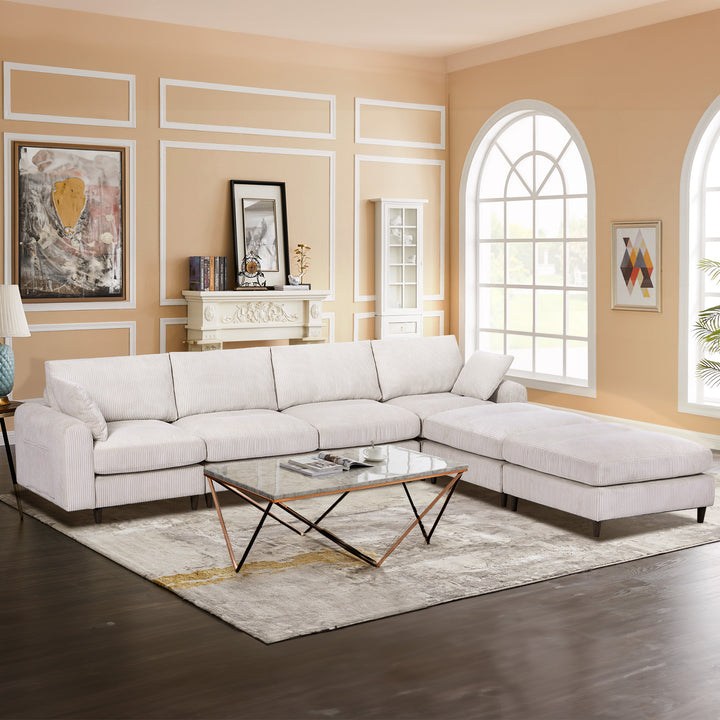modern-corduroy-convertible-sectional-sofa-with-pillow-w2121s00007