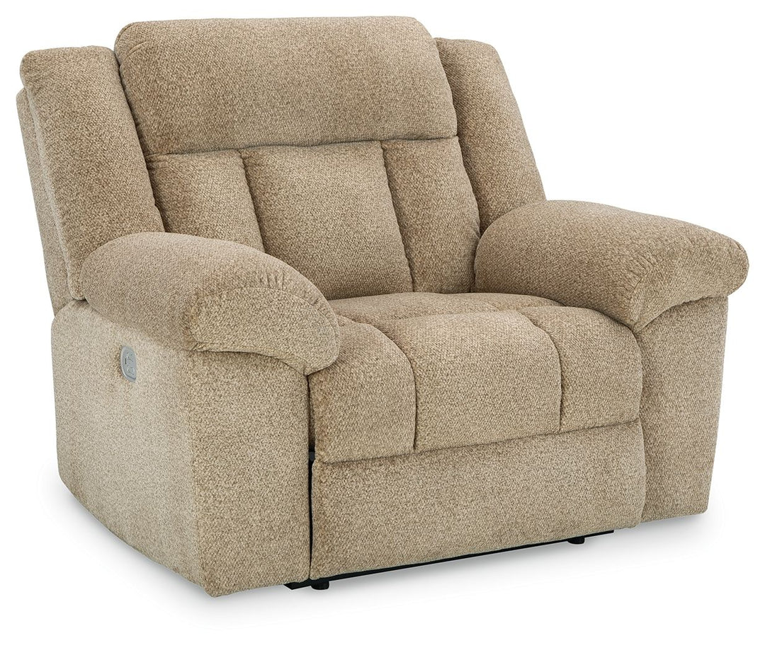 Tip-off - Power Recliner With Adj Headrest - Wheat