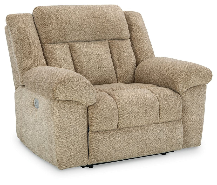 Tip-off - Power Recliner With Adj Headrest - Wheat