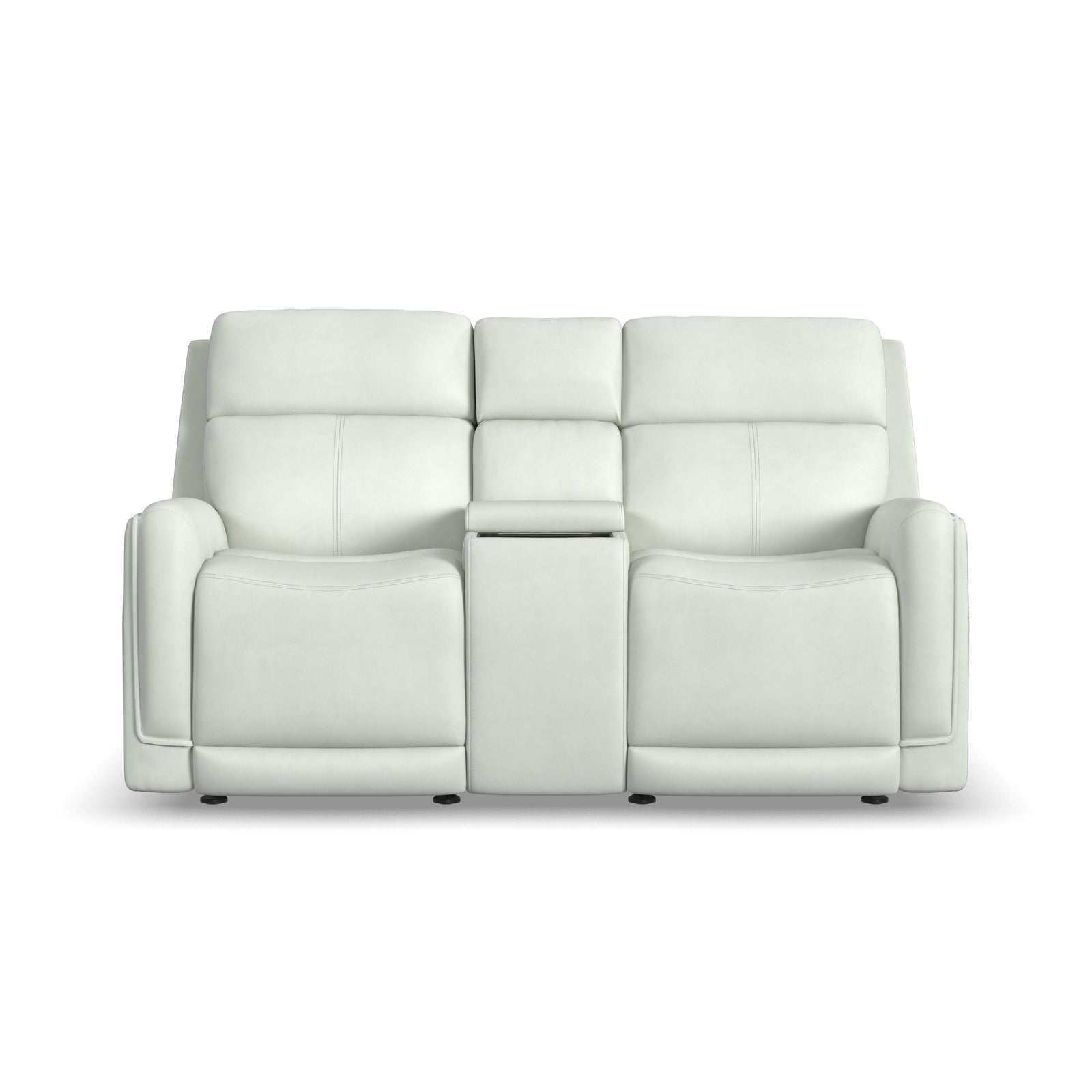 Flexsteel 1158-64GL-32611 Alister  Power Gliding Loveseat With Console, Power Headrests & Lumbar  Porcelain