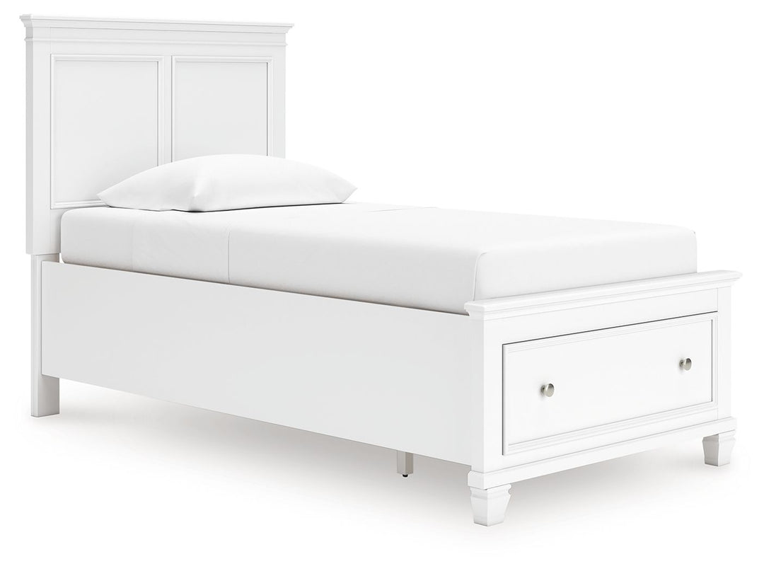 Fortman - Twin Panel Storage Bed - White by Ashley Furniture product image