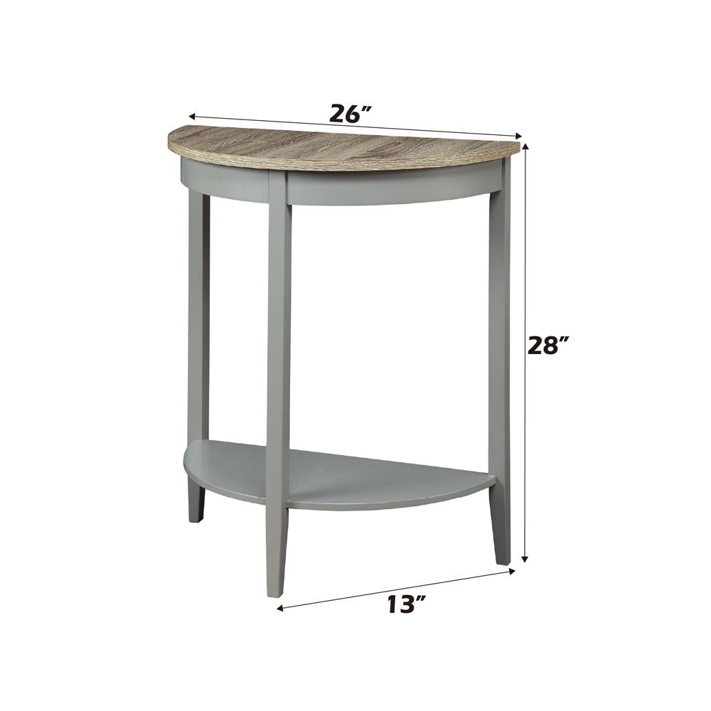 Justino - Console Table - Natural Oak & Gray