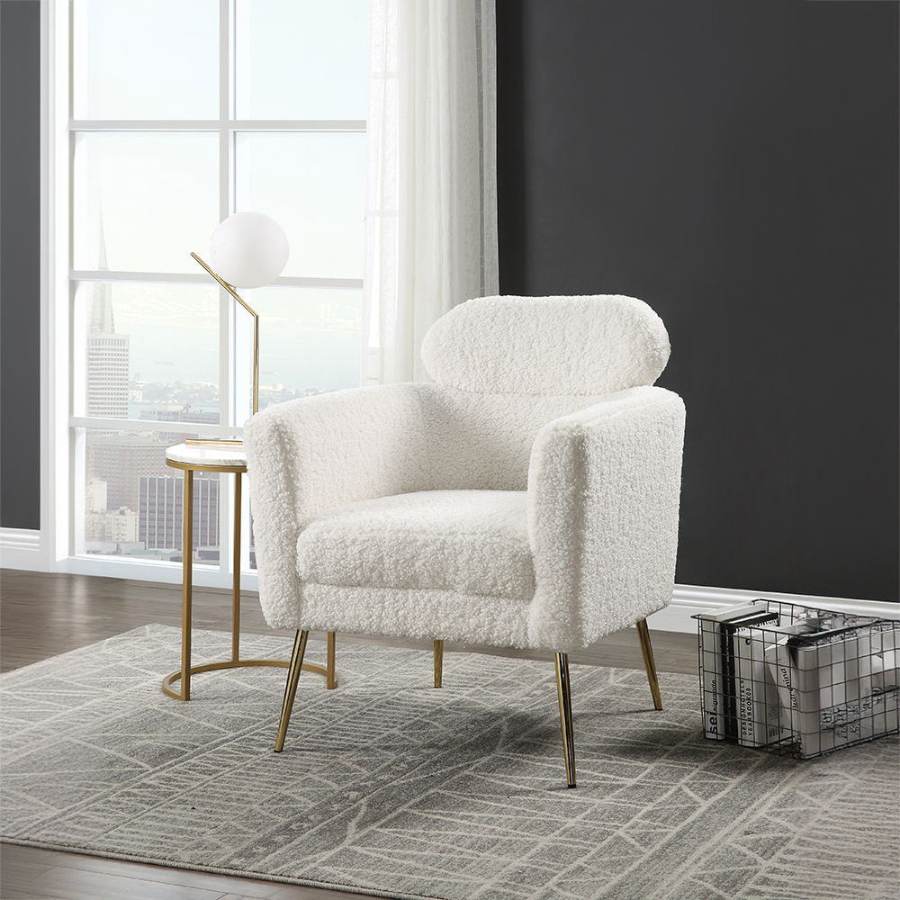 Connock - Accent Chair - White Teddy Sherpa