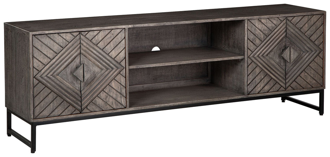 Treybrook - 2 Door Accent Cabinet - Distressed Gray