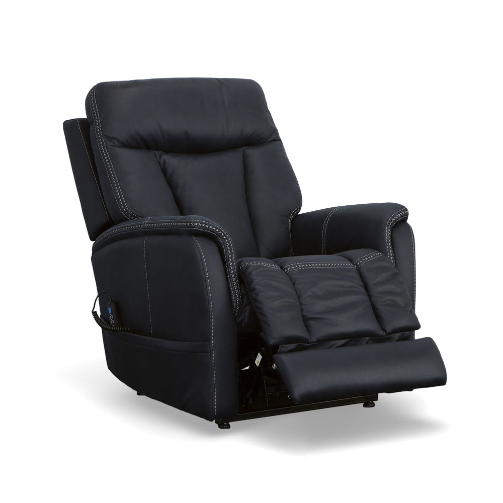 Atlas Fabric Power Lift Recliner with Power Headrest & Lumbar in Ocean