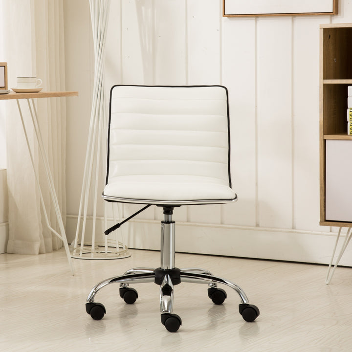 Fremo Chromel Adjustable Air Lift Office Chair - White