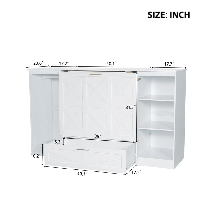 2twin-size-murphy-bed-with-bedside-shelves-and-wardrobe-white