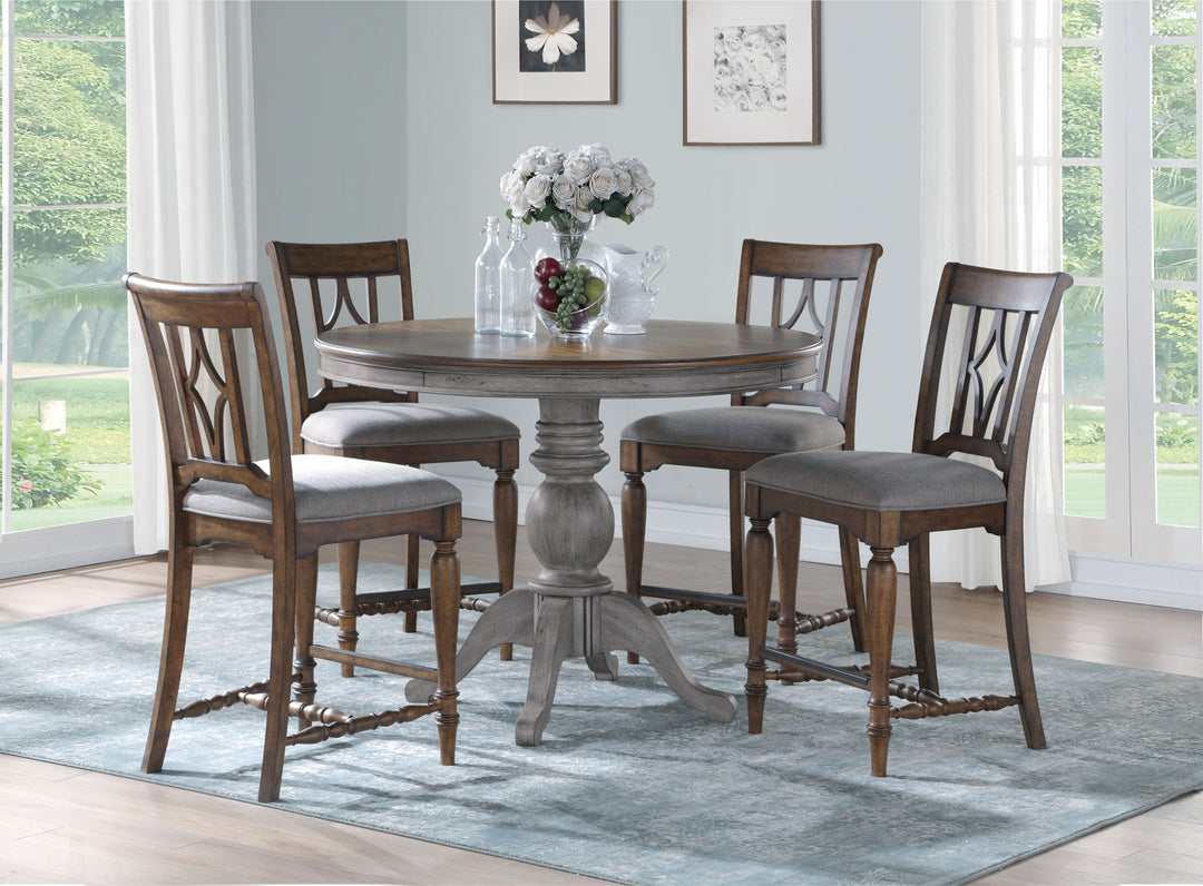 Plymouth  Round Counter Table  Gray