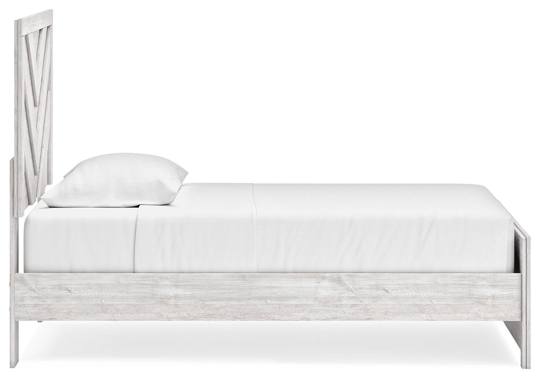 Cayboni - Twin Panel Bed - Whitewash by Ashley Furniture product image