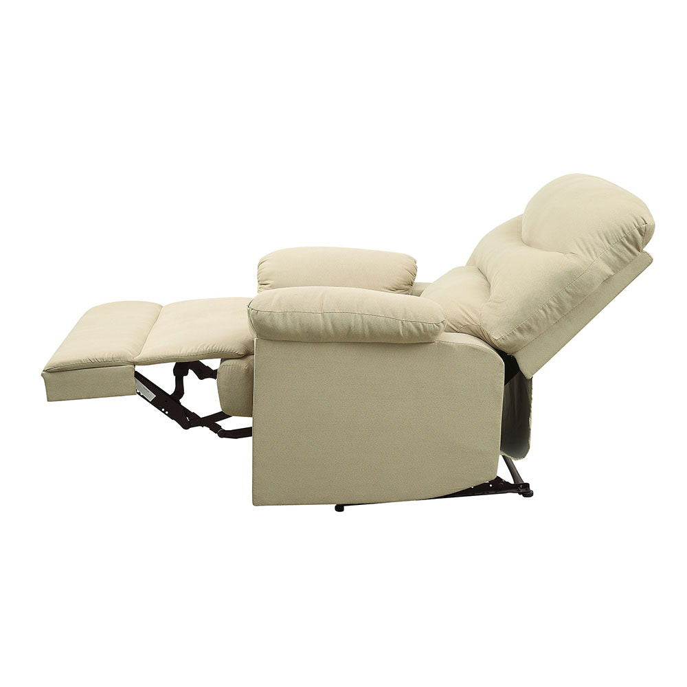 Arcadia - Motion Recliner - Beige Microfiber