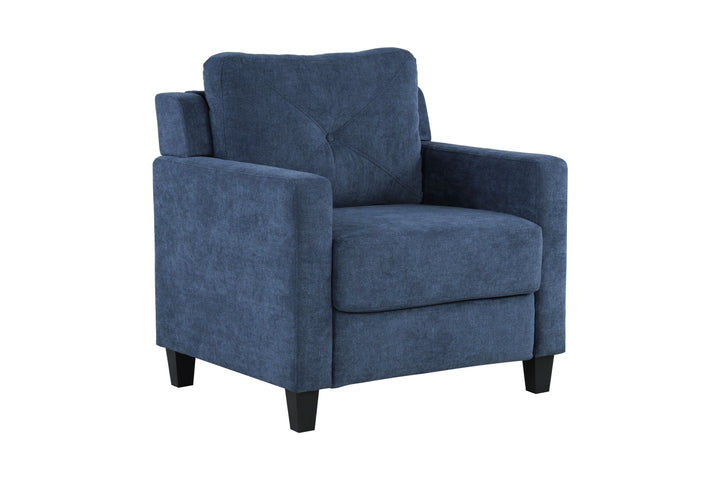 Horatio - Chenille Chair - Navy