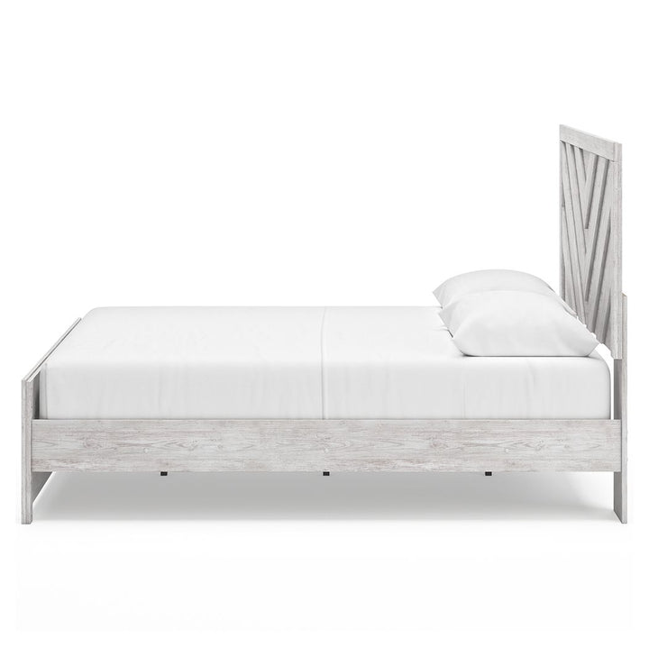 Cayboni - Queen Panel Bed - Whitewash by Ashley Furniture product image