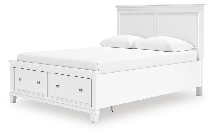 Fortman - Queen Panel Storage Bed - White by Ashley Furniture product image