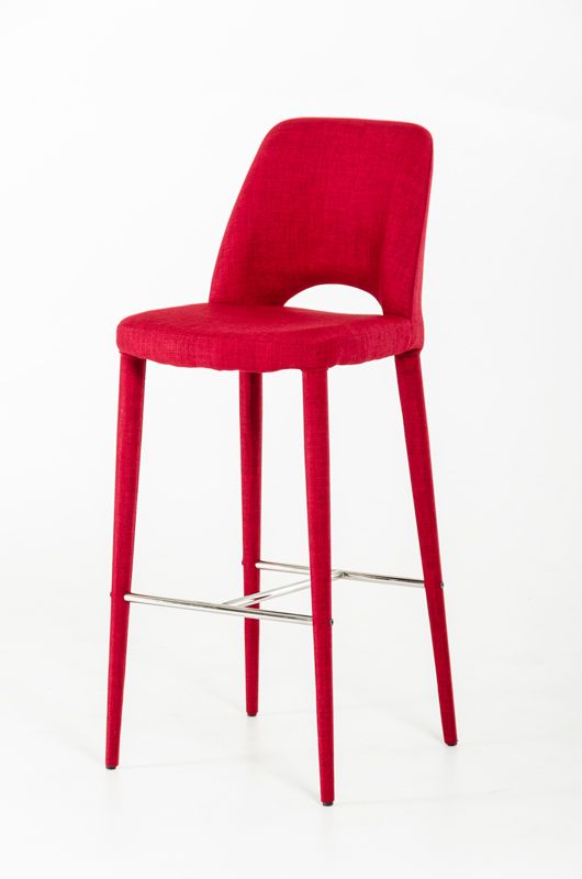 Williamette Mid-Century Fabric Bar Stool