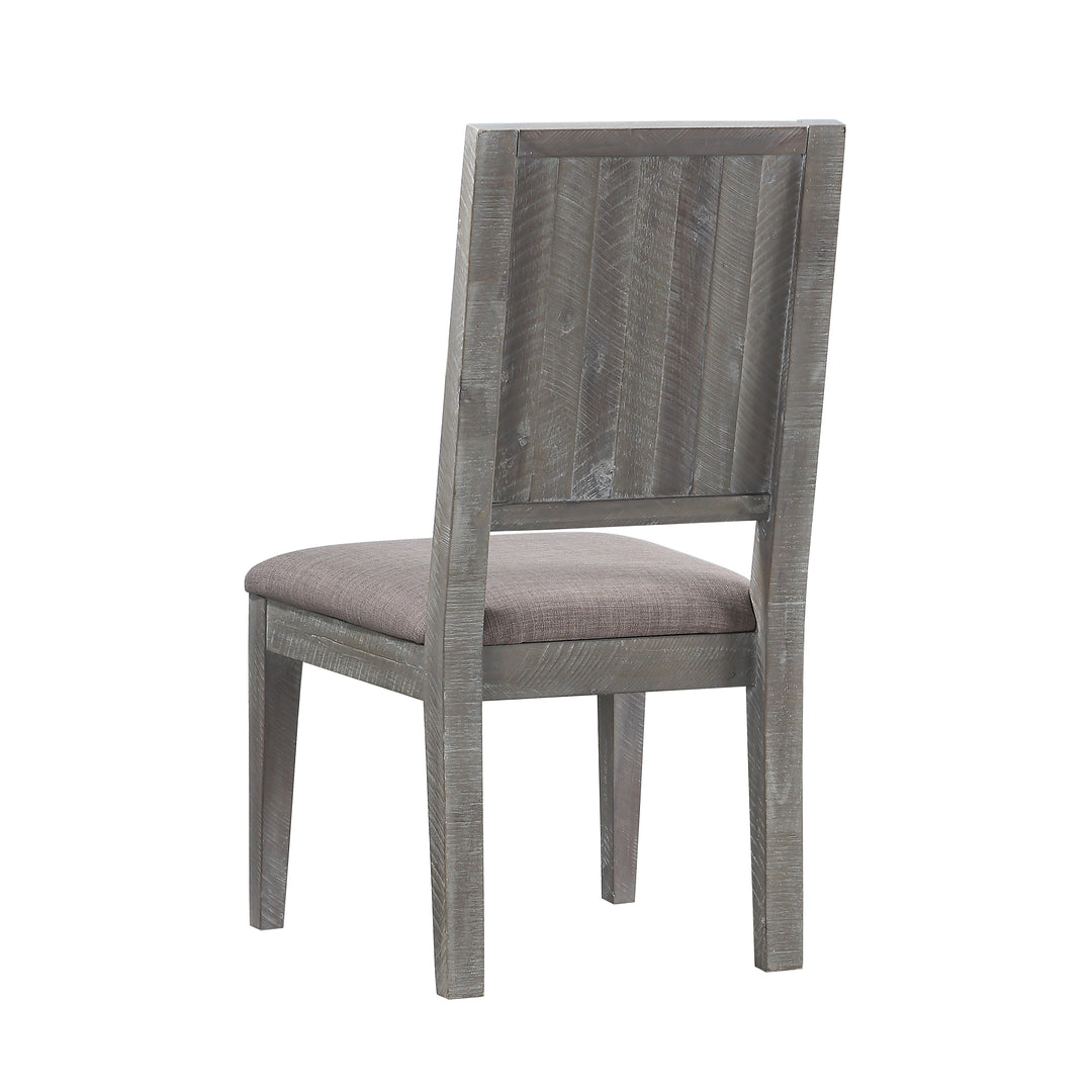Modus Furniture 5Qs363B Herringbone Solid Wood Upholstered Dining Chair In Rustic Latte
