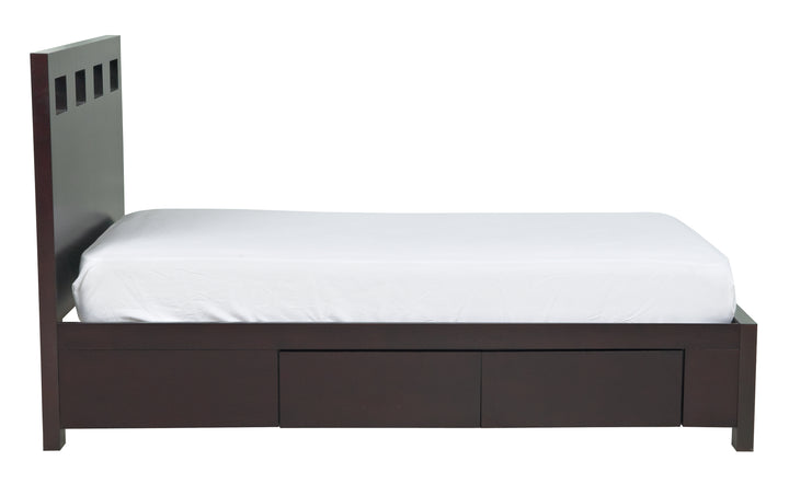 Modus Furniture Rv23D4 Riva Wood Storage Bed In Espresso