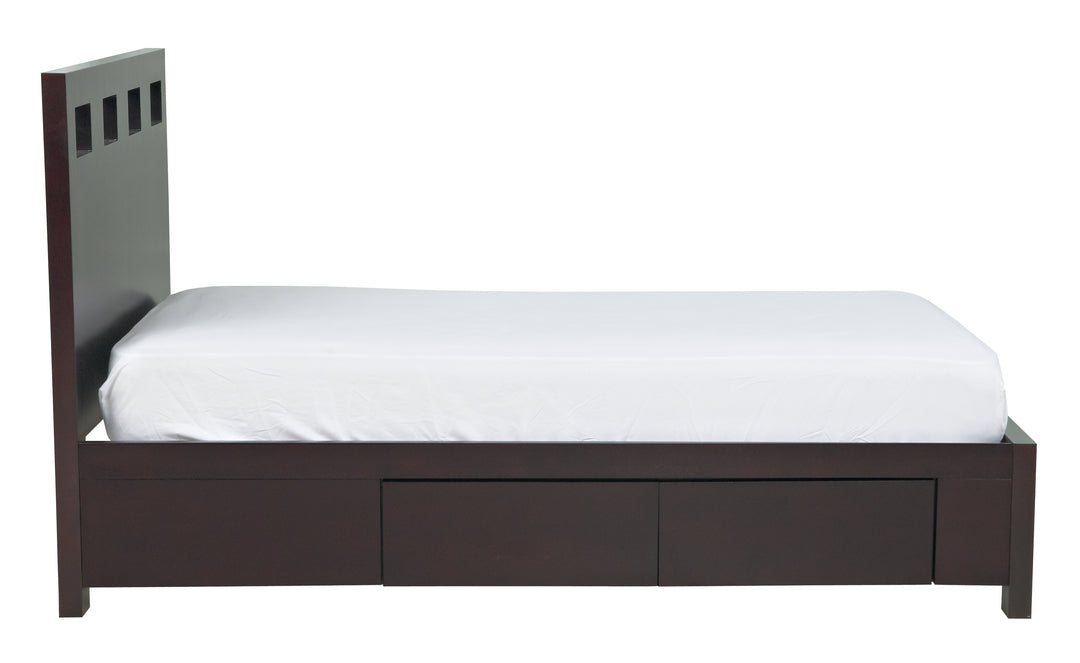 Modus Furniture Rv23D5 Riva Wood Storage Bed In Espresso
