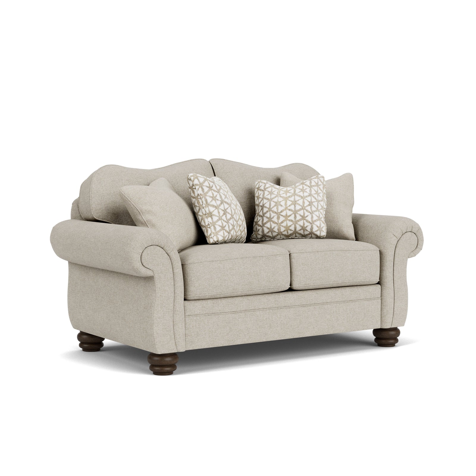 Bexley  Fabric Loveseat  Beige