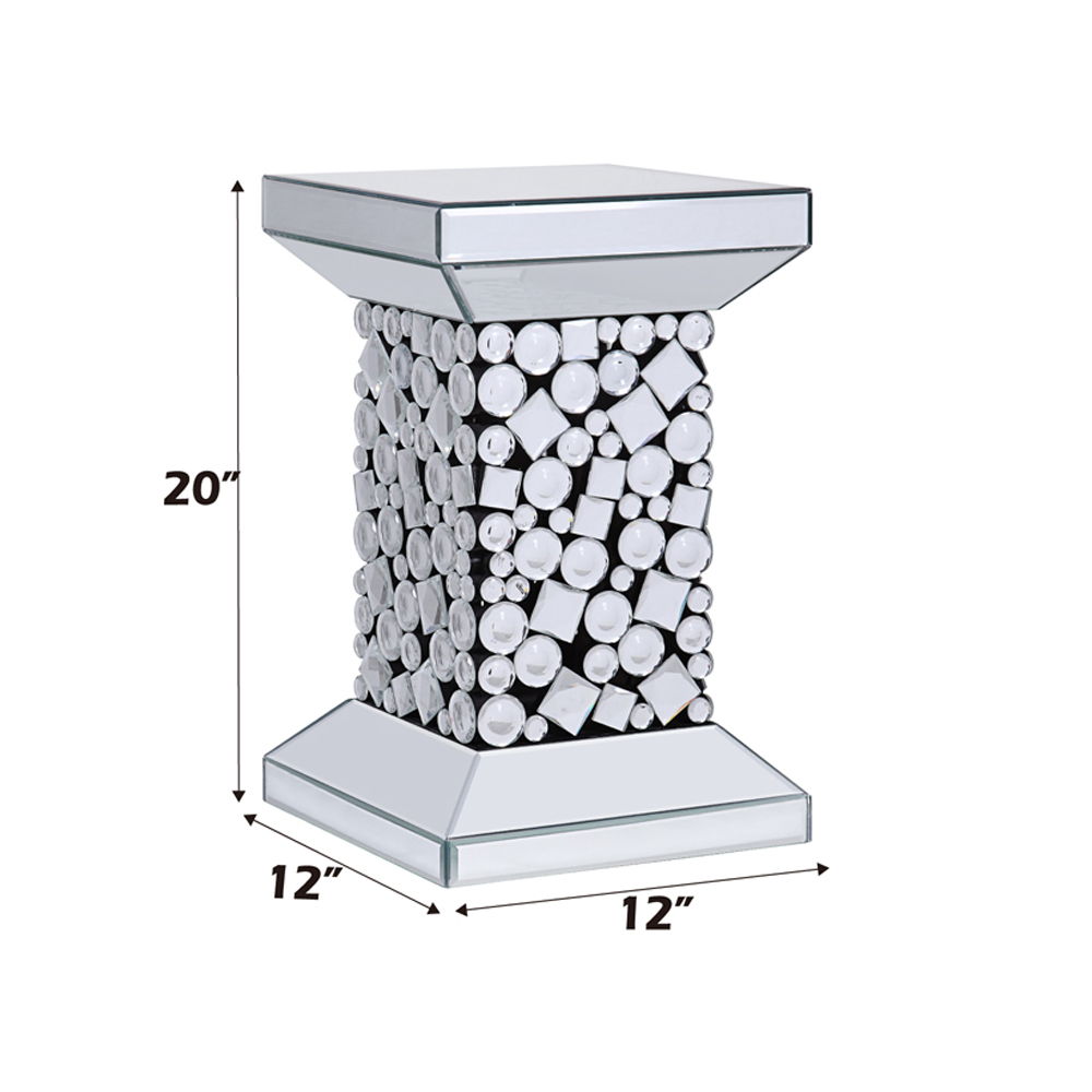 Kachina - End Table - Mirrored & Faux Gems