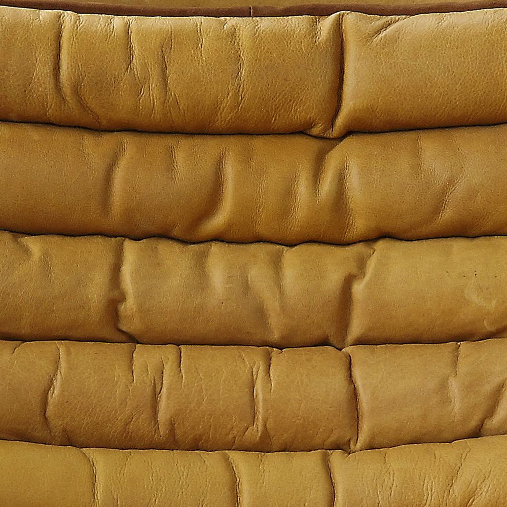 Brancaster - Accent Chair - Turmeric Top Grain Leather & Aluminum